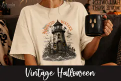Trendy vintage Halloween png designs being used as trendy spooky season shirt prints