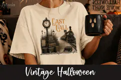 Trendy vintage Halloween png designs being used as trendy spooky season shirt prints