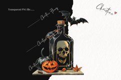 Vintage Halloween Poison Bottle | Halloween PNG Product Image 2