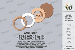 Vintage Halloween Portrait Laser Cut. Wall decor SVG Product Image 2
