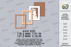 Vintage Halloween Portrait Laser Cut. Wall decor SVG Product Image 2