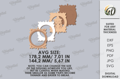 Vintage Halloween Portrait Laser Cut. Wall decor SVG Product Image 2