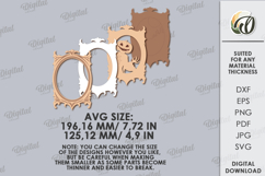 Vintage Halloween Portrait Laser Cut. Wall decor SVG Product Image 2