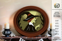 Vintage Halloween Portraits Bundle Lasercut. Wall decor SVG Product Image 7