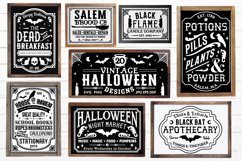 Vintage Halloween Sign Bundle Preview Image with Signs