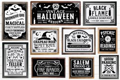 Vintage Halloween Sign Bundle Preview Image with Signs