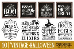 Vintage Halloween Sign SVG Bundle Product Image 1