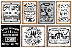 Vintage Halloween Sign SVG Bundle Product Image 1