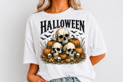 Vintage Halloween Skulls PNG,Spooky Season Png Product Image 3