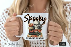 Vintage Spooky Reading Season PNG | Halloween PNG Product Image 2