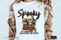 Vintage Spooky Reading Season PNG | Halloween PNG Product Image 3