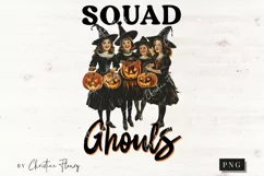 Vintage Squad Ghouls PNG | Halloween PNG Product Image 4