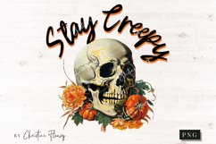 Vintage Stay Creepy PNG | Halloween PNG Product Image 4