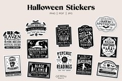 Vintage Halloween Stickers Preview Image 12 Stickers