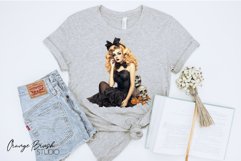 Vintage Halloween Sublimation Pin-up Girls Clipart Bundle