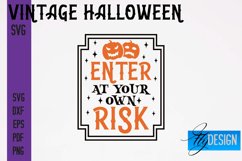 Vintage Halloween SVG Design | Halloween Quotes SVG | Scary Product Image 1