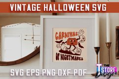 Vintage Halloween Quotes SVG| Halloween SVG Design | Bat SVG Product Image 1