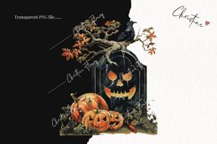 Vintage Halloween Tombstone | Halloween PNG Product Image 2