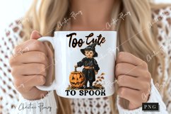 Vintage Too Cute To Spook PNG | Halloween PNG Product Image 2