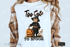 Vintage Too Cute To Spook PNG | Halloween PNG Product Image 3