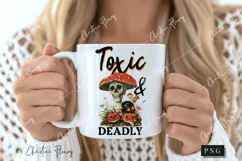Vintage Toxic And Deadly PNG | Halloween PNG Product Image 2