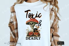 Vintage Toxic And Deadly PNG | Halloween PNG Product Image 3