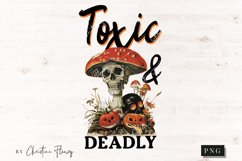 Vintage Toxic And Deadly PNG | Halloween PNG Product Image 4