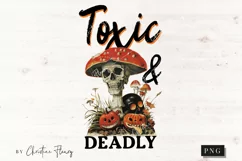 Vintage Toxic And Deadly PNG | Halloween PNG Product Image 4