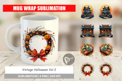 Mug Wrap Vintage Halloween Product Image 1