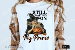 Vintage Waiting On My Prince PNG | Halloween PNG Product Image 3
