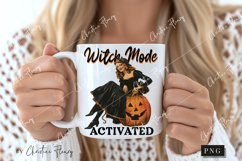 Vintage Witch Mode Activated PNG | Halloween PNG Product Image 2
