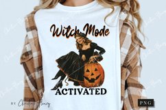 Vintage Witch Mode Activated PNG | Halloween PNG Product Image 3