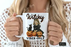 Vintage Witchy Vibes Only PNG | Halloween PNG Product Image 2