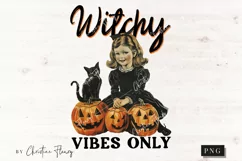 Vintage Witchy Vibes Only PNG | Halloween PNG Product Image 4