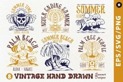 Vintage Hand Drawn Summer Designs