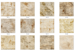 Vintage Handwritten Overlays Digital Paper Pack JPG Set Product Image 2