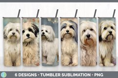 Bundle of six Decoupage Havanese Tumbler designs.