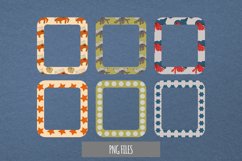 Vintage Hermit Crab Seamless Pattern Frames Product Image 1