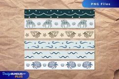 Vintage Hermit Crab Seamless Pattern Stripe Product Image 1