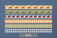 Vintage Hermit Crab Seamless Pattern Strips Product Image 1
