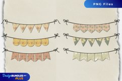 Vintage Hibiscus Flowers Bunting Banner Sets Product Image 1