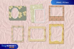 Vintage Hibiscus Flowers Pattern Frames Product Image 1
