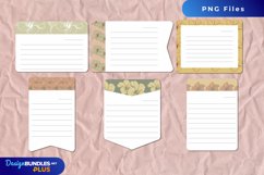Vintage Hibiscus Flowers Shaped Journaling Area Product Image 1
