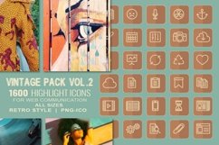 1600 Vintage Icons Pack PNG-ICO Vol.2 Product Image 1