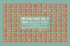 1600 Vintage Icons Pack PNG-ICO Vol.2 Product Image 2