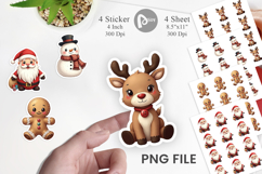 Vintage Holiday Plushies Sticker Product Image 1
