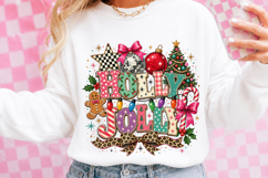 Vintage Holly Jolly Christmas PNG Product Image 3