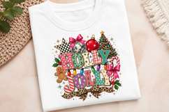 Vintage Holly Jolly Christmas PNG Product Image 4