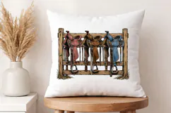 Vintage Horse Saddles PNG Graphic, Cowboy Western PNG Product Image 4