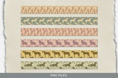 Vintage Horses Seamless Pattern Strips Product Image 1